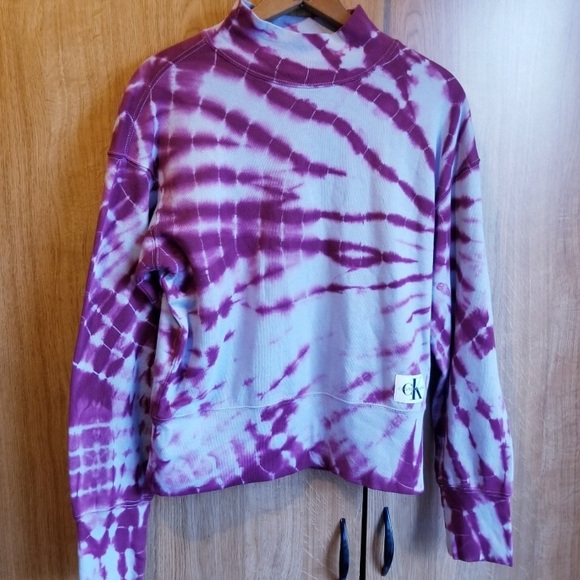 Calvin Klein Tops - Calvin Klein tie dye sweatshirt